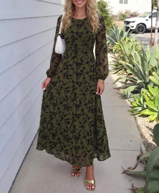 BTFBM Fall Floral Maxi Dress BTFBM Fall Floral Maxi Dress