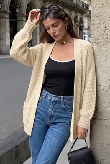 BTFBM Oversized Sweater Cardigan