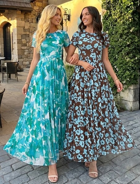 BTFBM Short Sleeve Floral Maxi Dress BTFBM Short Sleeve Floral Maxi Dress
