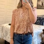 BTFBM ruffle sleeve top (1)