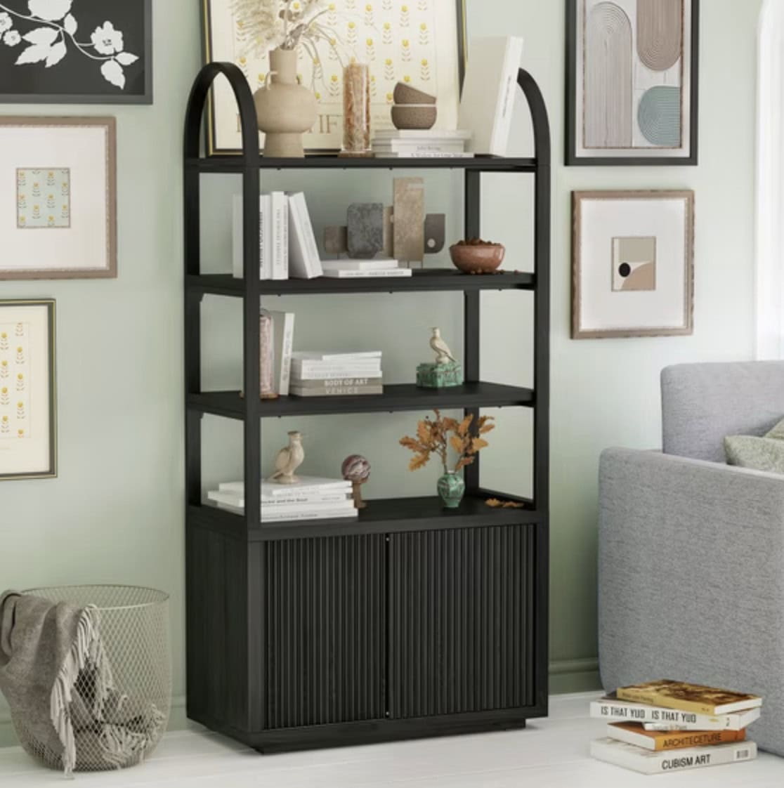 Beautiful Fluted Bookcase