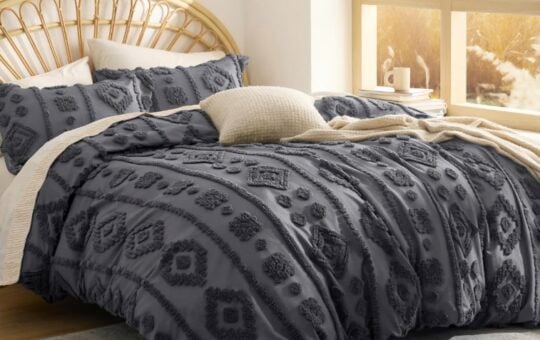 Bedsure 3 Piece Tufted Comforter Set