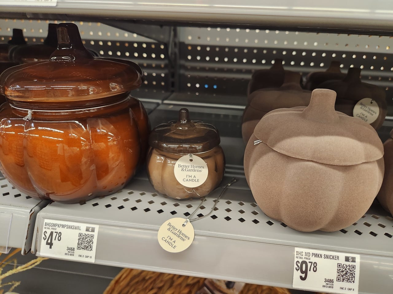 Better Homes & Gardens Pumpkin Glass Jar Candles Walmart