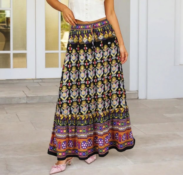 Bsubseach Women Maxi Skirt Bsubseach Women Maxi Skirt