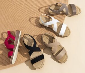 DREAM PAIRS Women's Ankle Strap Low Wedge Sandals