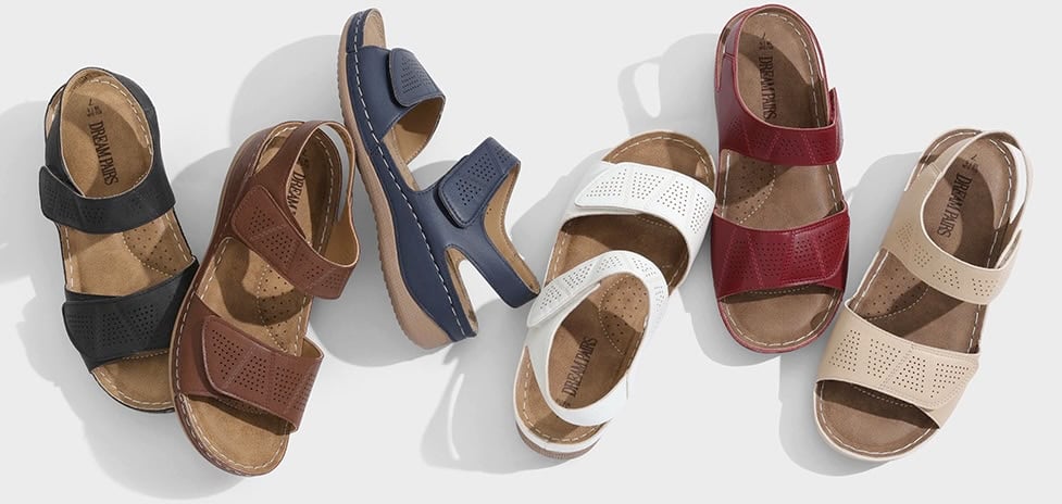 DREAM PAIRS Women's Comfortable Dressy Flats Sandals DREAM PAIRS Women's Comfortable Dressy Flats Sandals