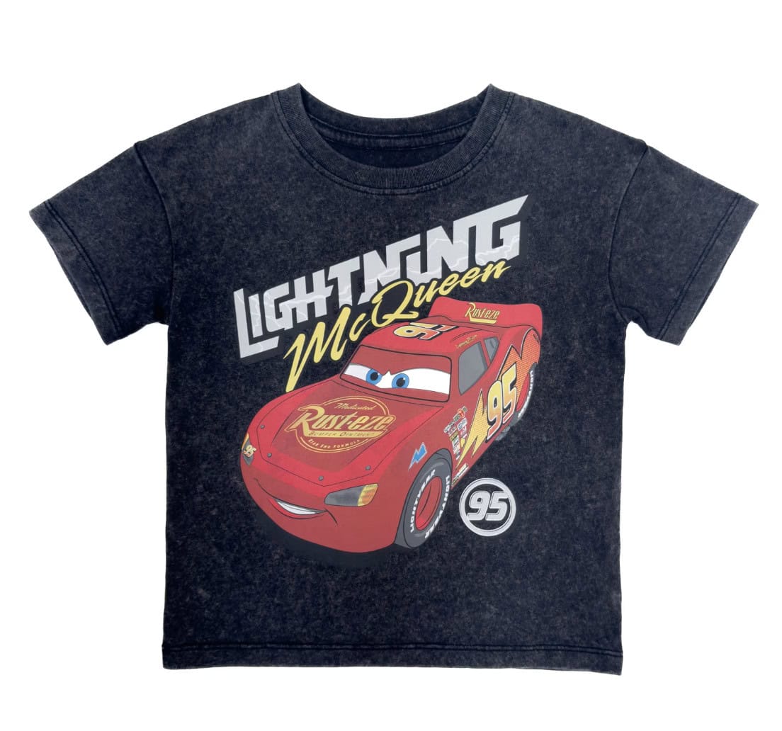 Disney Pixar Cars Toddler Graphic Crewneck Tee with Short Sleeves, Sizes 12M 5T Disney Pixar Cars Toddler Graphic Crewneck Tee with Short Sleeves, Sizes 12M 5T