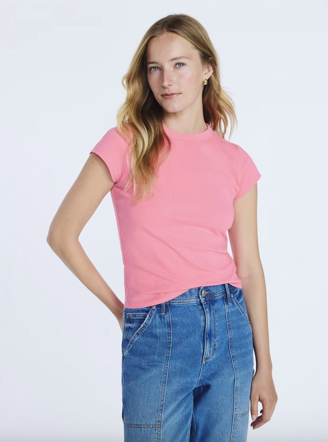 Free Assembly Women's and Women's Plus Cap Sleeve Tee, Sizes XS 4X
