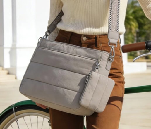 Gitus Puffer Hobo Crossbody Bag