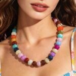 JIAOGE Chunky Beaded Necklaces