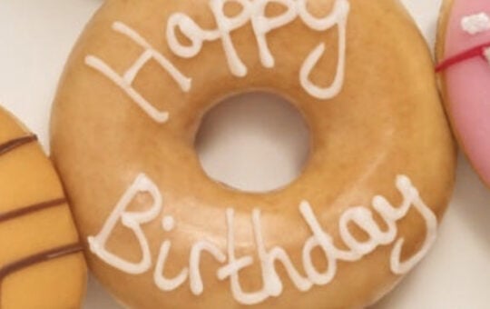 Krispy Kreme birthday