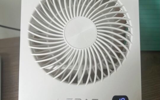 Lerat Portable White Desk Fan Liza