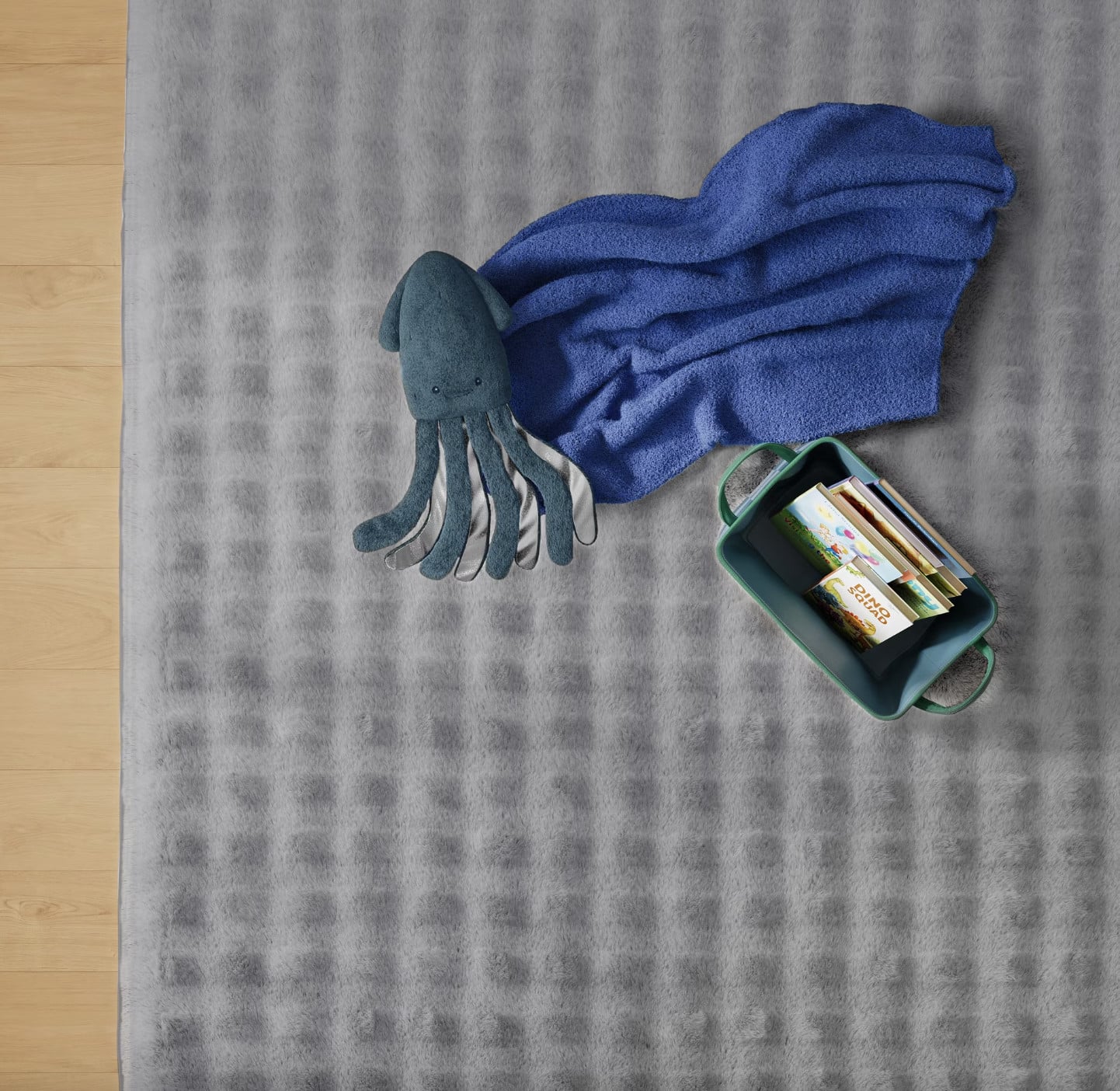 Mainstays Kids Gray Bubble Fur Area Rug, 8' x 10' Mainstays Kids Gray Bubble Fur Area Rug, 8' x 10'