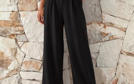 NIMIN High Waisted Wide Leg Dress Pants