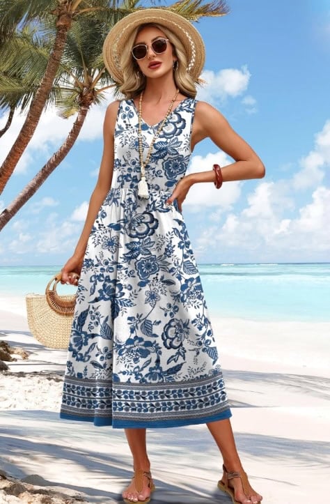 OFEEFAN Summer Dresses