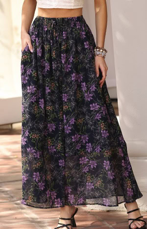 PRETTYGARDEN 2026 Summer Maxi Long Skirts PRETTYGARDEN 2026 Summer Maxi Long Skirts