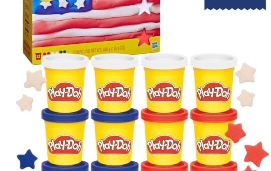 Play Doh 12 Pack Red White and Blue Set