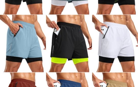 Pudolla Men's 7 Running Shorts