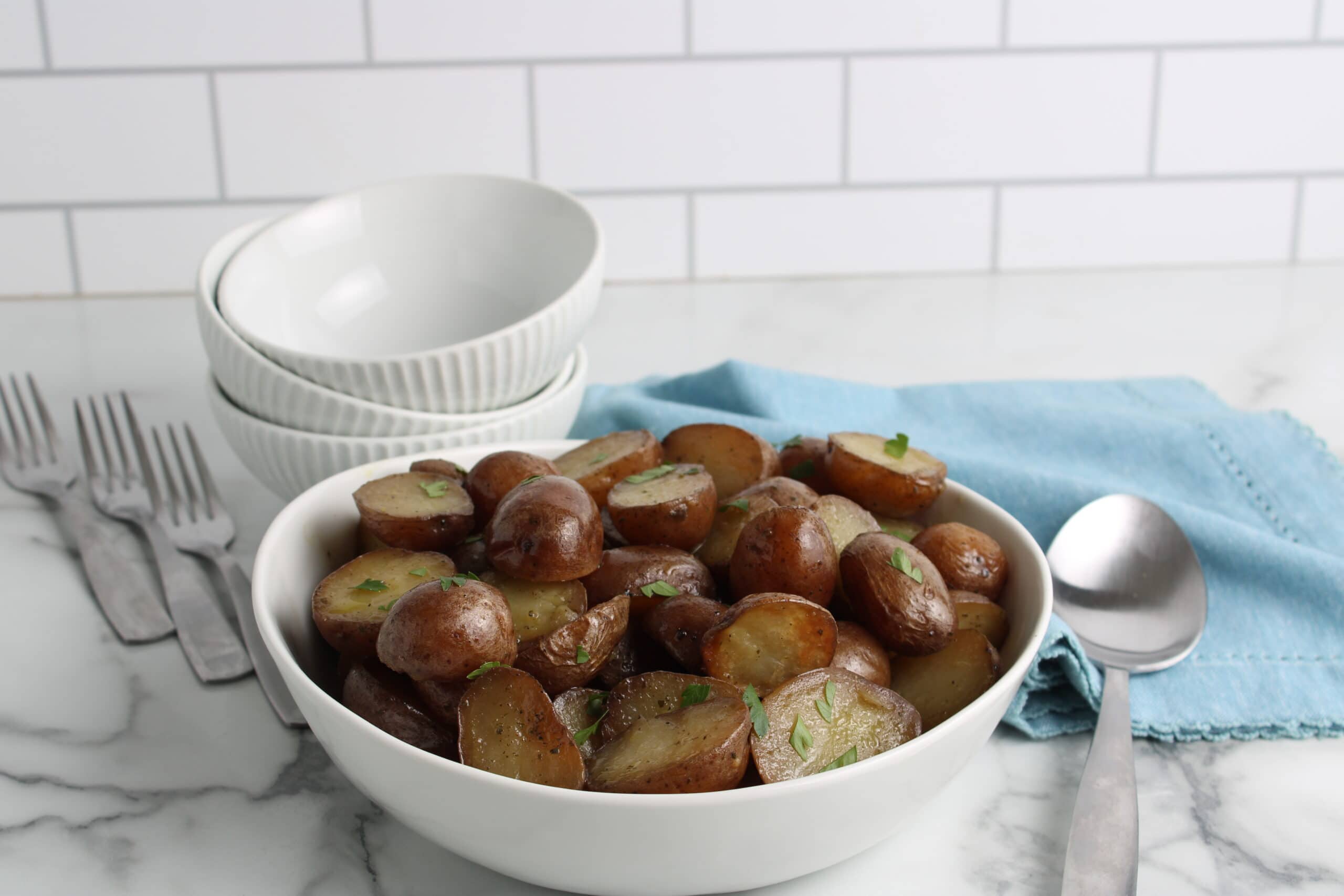 Ranch Roasted Red Potatoes Final 11 Ranch Roasted Red Potatoes finished in bowl