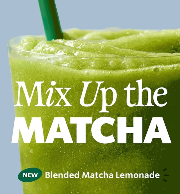 Starbucks Blended Matcha Lemonade