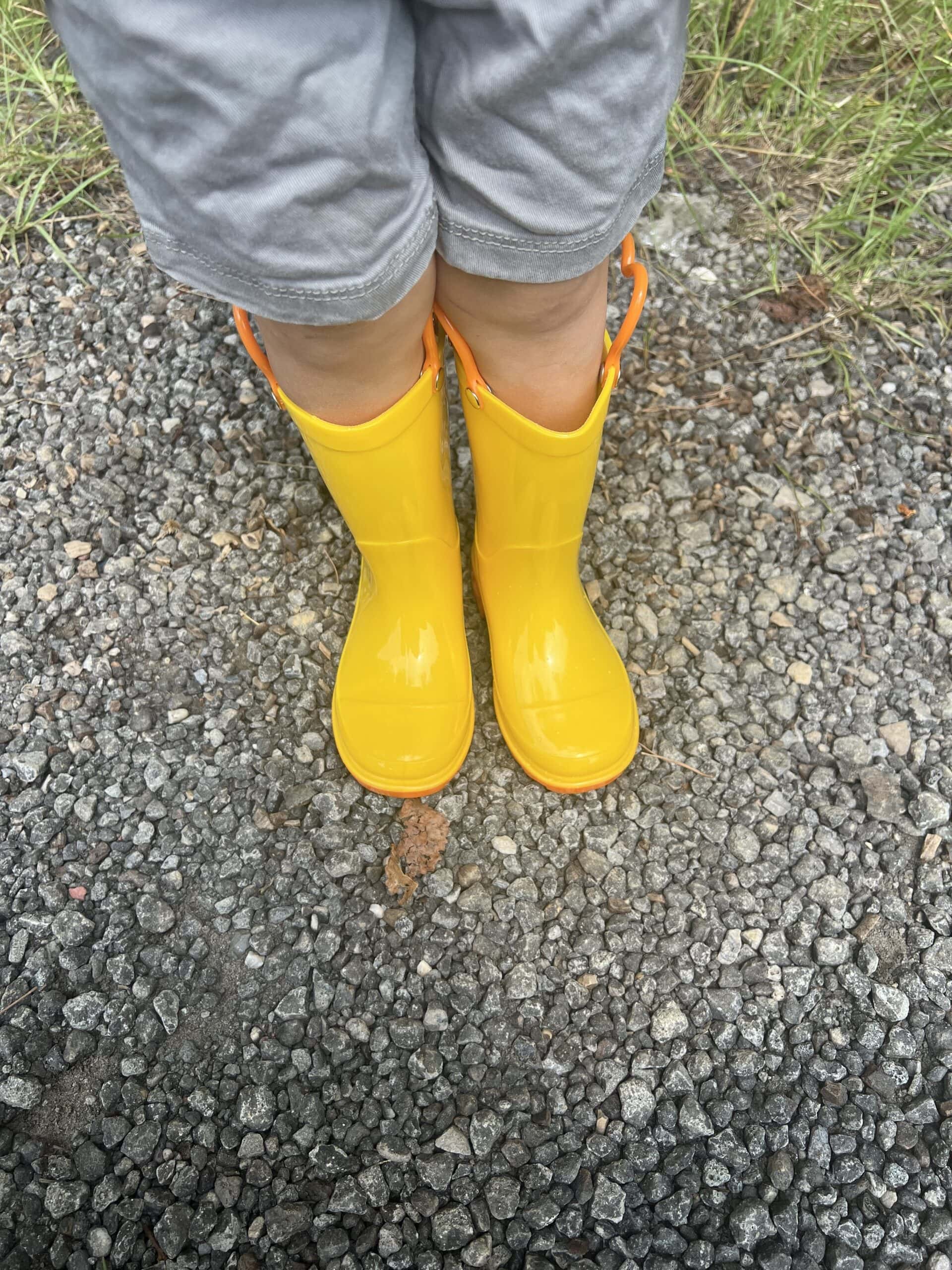 Stelle Waterproof Rain Boots Madison Yellow Front