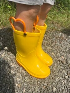 Stelle Waterproof Rain Boots Madison Yellow Side