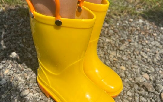 Stelle Waterproof Rain Boots Madison Yellow Side