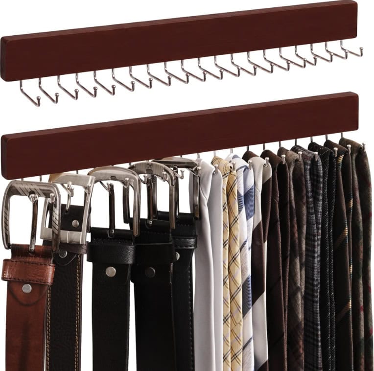 StorageWorks Tie and Belt Hanger Wall