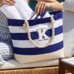 Vavabox Initial Beach Tote Bag