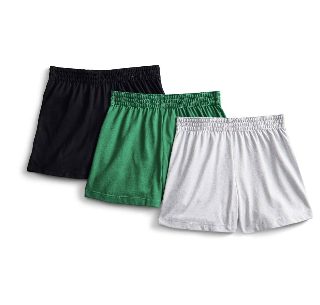 Wonder Nation Girls Kid Tough Knit Shorts, 3 Pack, Sizes 4 18 & Plus Wonder Nation Girls Kid Tough Knit Shorts, 3 Pack, Sizes 4 18 & Plus