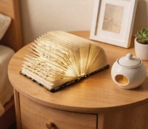 ZBOLE Folding Book Lamp Open
