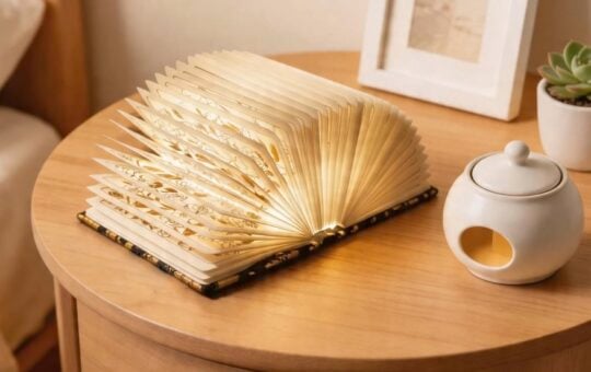 ZBOLE Folding Book Lamp Open