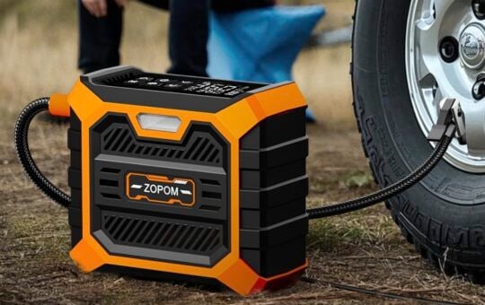 ZOPOM Tire Inflator Portable Air Compressor Orange