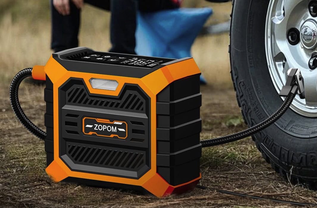 ZOPOM Tire Inflator Portable Air Compressor Orange ZOPOM Tire Inflator Portable Air Compressor Orange