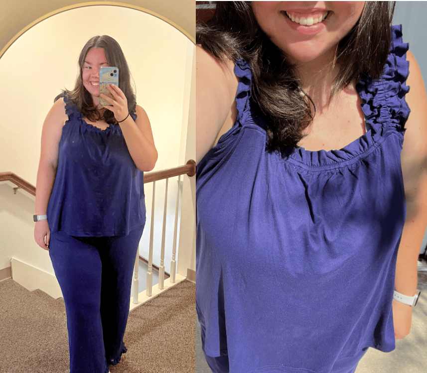 anna ruffle strap pjs anna ruffle strap pjs
