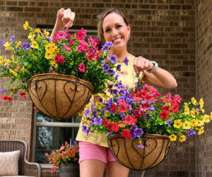 artificial hanging baskets