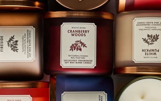 bath body works fall candles