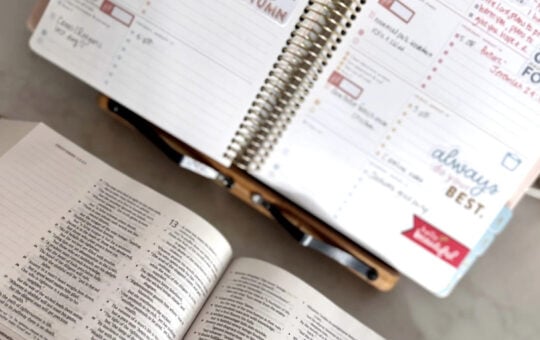 bible with planner