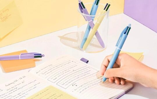 bic 4 color pastel pens