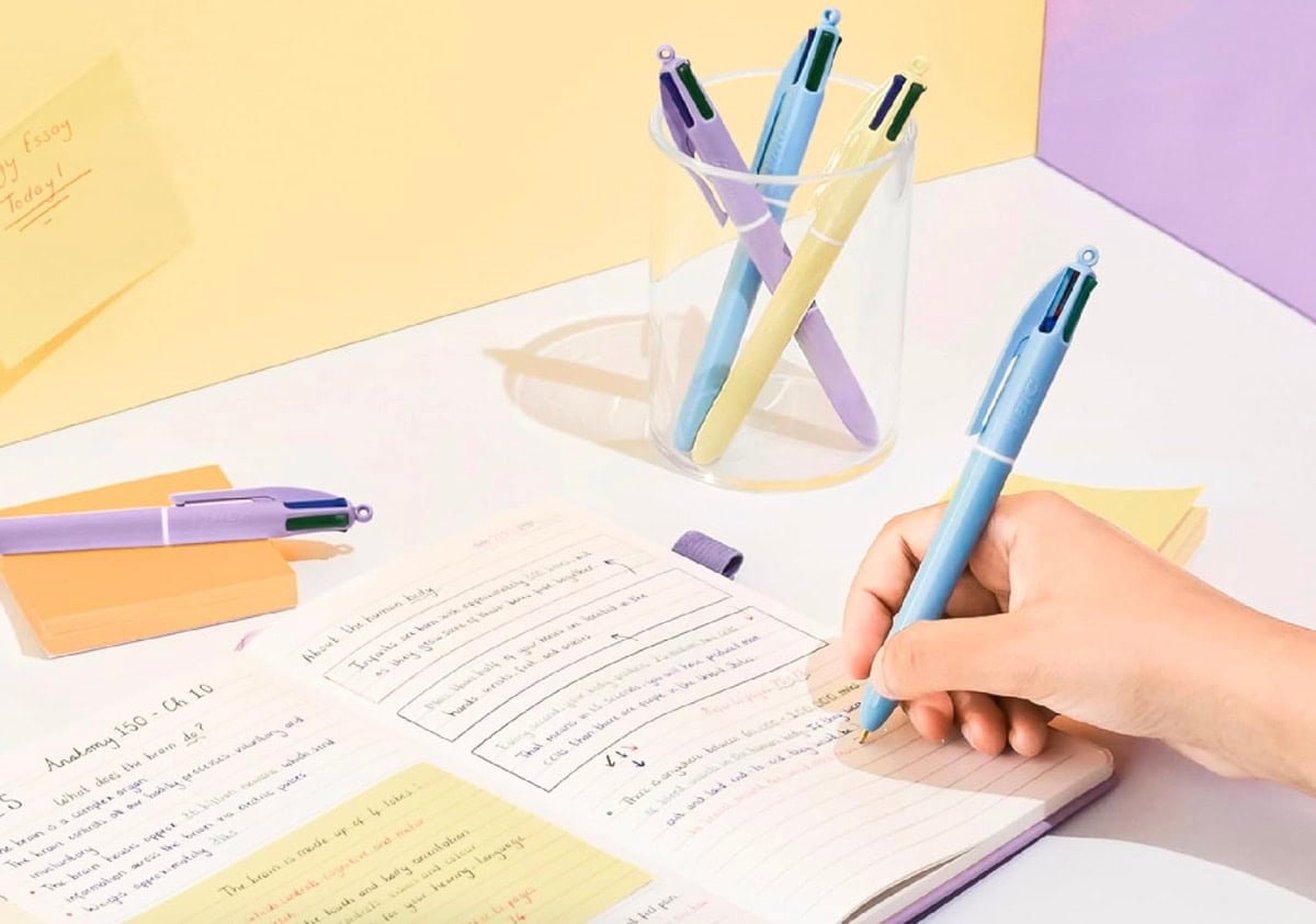 bic 4 color pastel pens
