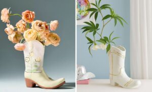boot vase dupe