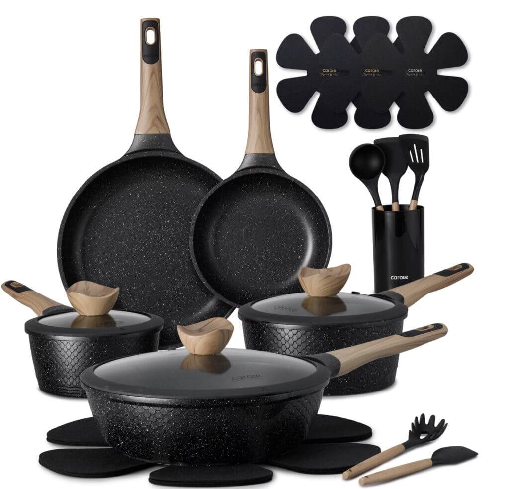 carote 18 piece cookware black carote 18 piece cookware black