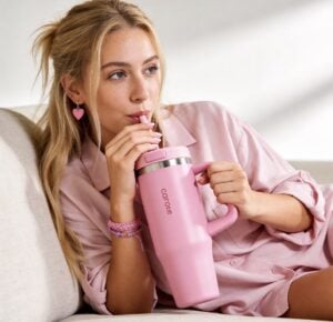 carote tumbler 32 oz pink