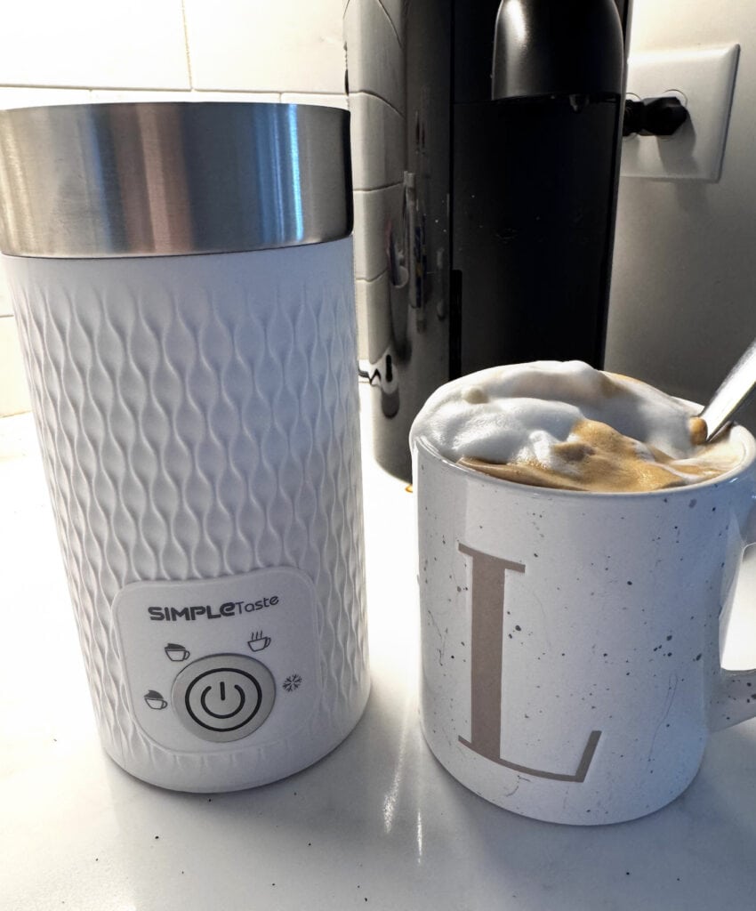 coffee with frother
