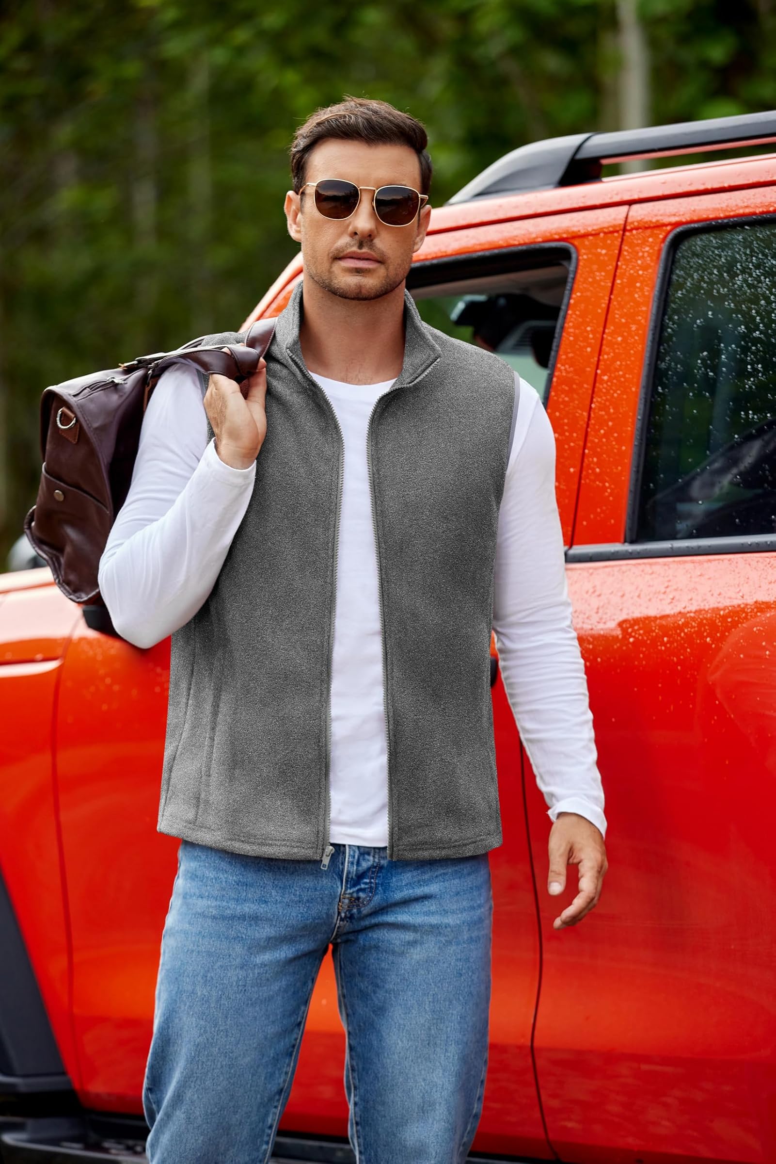 coofandy fleece vest