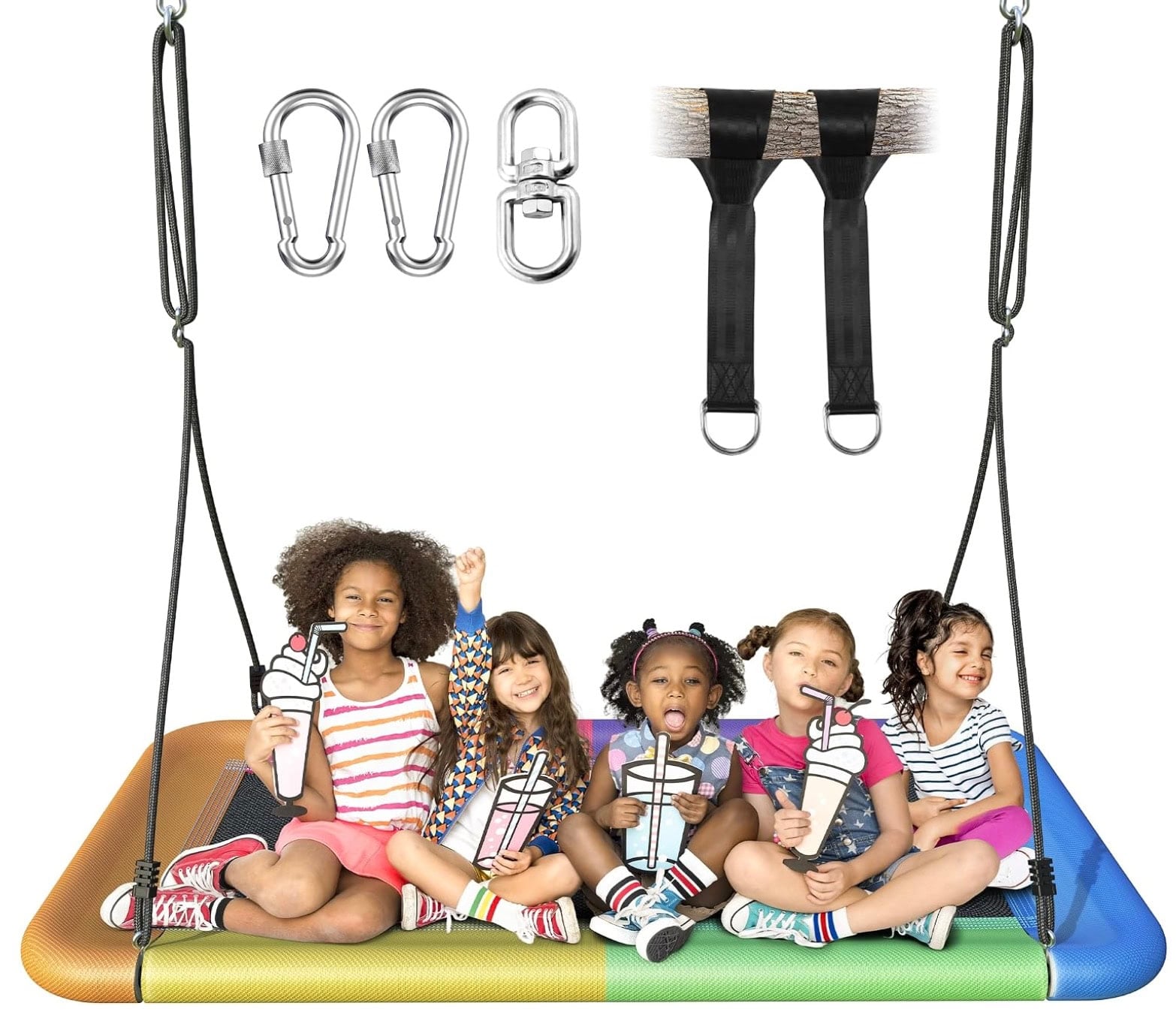 everyfun tree swing 60 multicolor