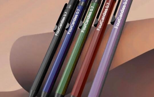 four candies mechanical pencil set metal 19 ct pack