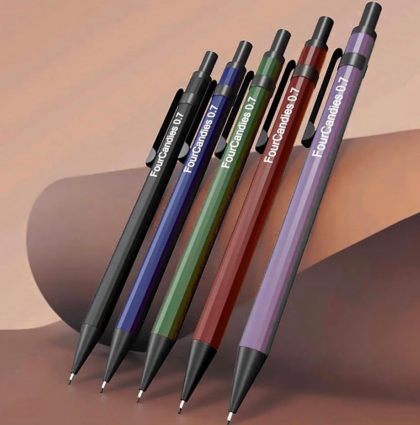 four candies mechanical pencil set metal 19 ct pack