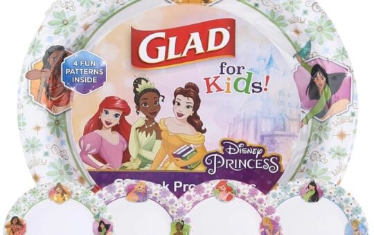 glad paper plates disney princess