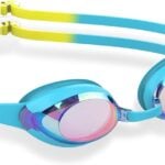 gradient swimming goggles Anti Fog Waterproof Anti UV Clear Vision Water Pool Goggles multi color dark design